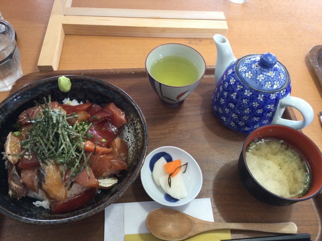 平戸の道の駅で食べたご飯